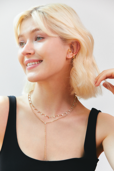 Triangle CZ Pattern Necklace