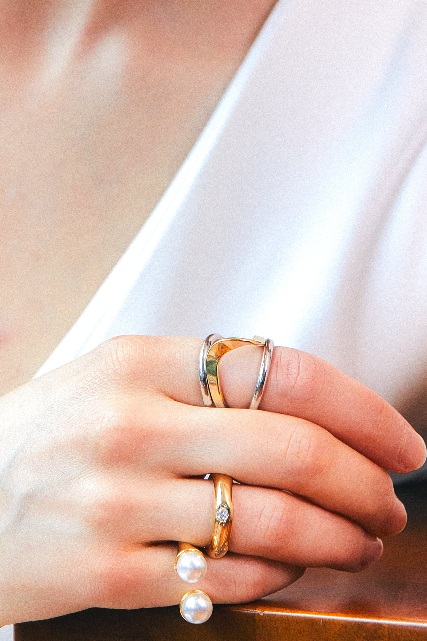 Pearl Open Ring