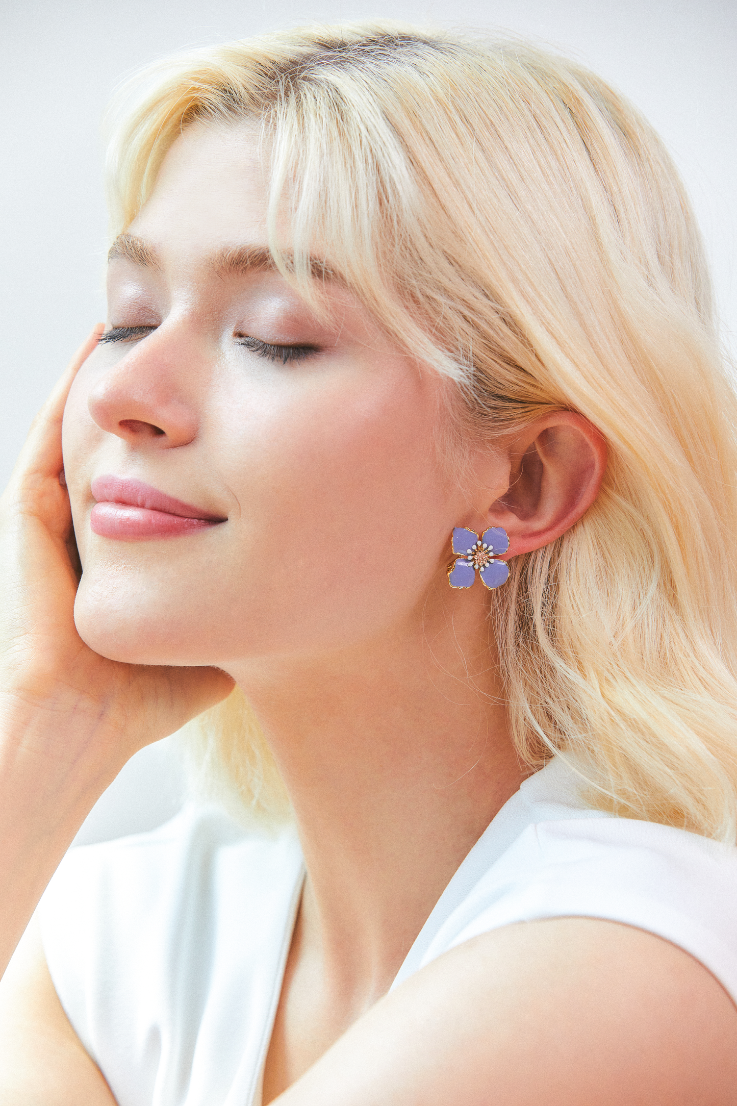 Four Petals Flower Earrings