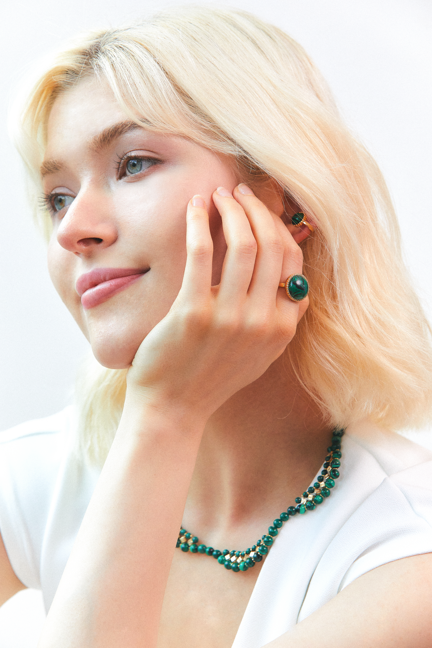 Bold Malachite Ring