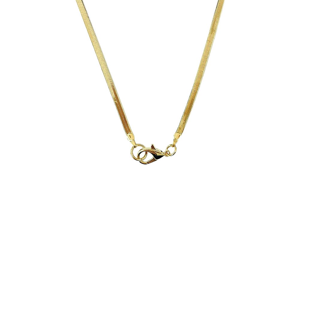 Malachite Pendant Gold Chain Necklace
