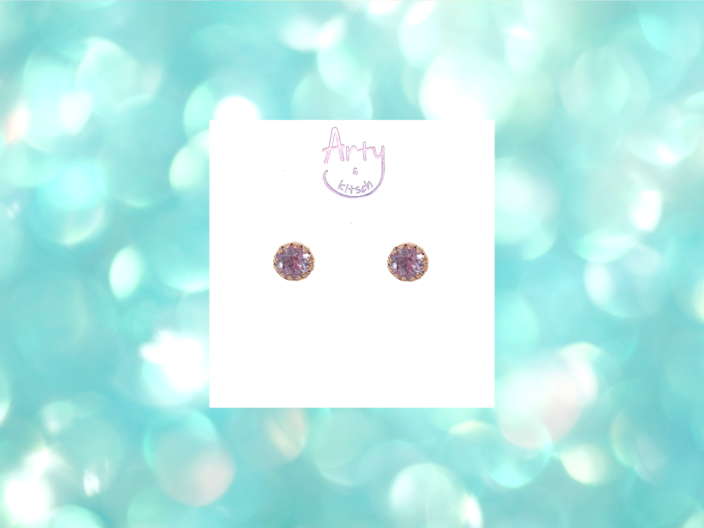 Color CZ Studs