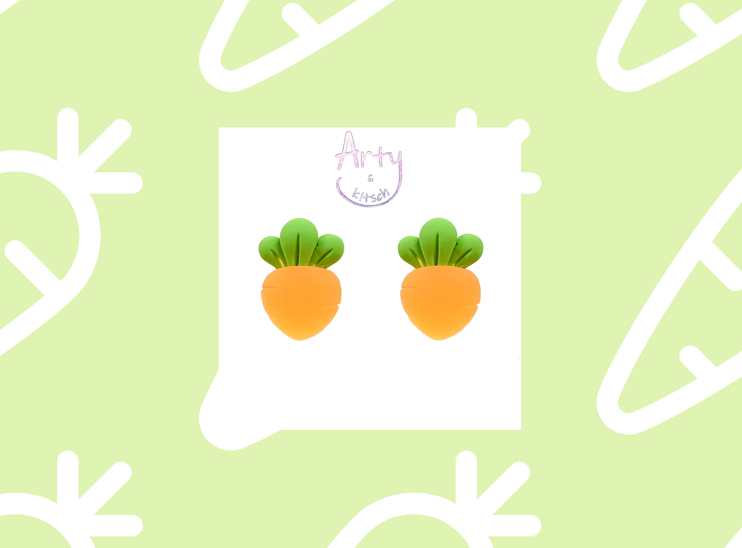 Bold Sunny Carrot Studs