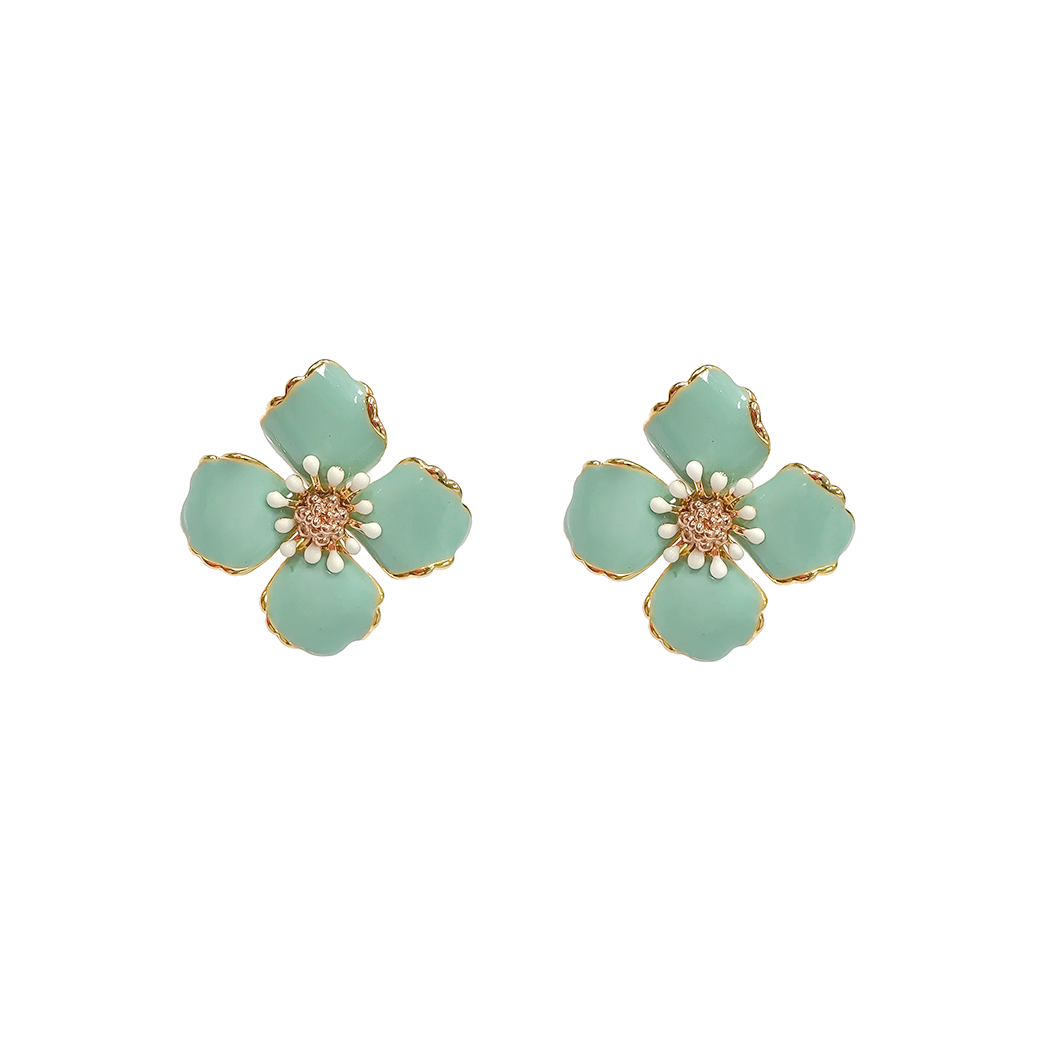 Four Petals Flower Earrings
