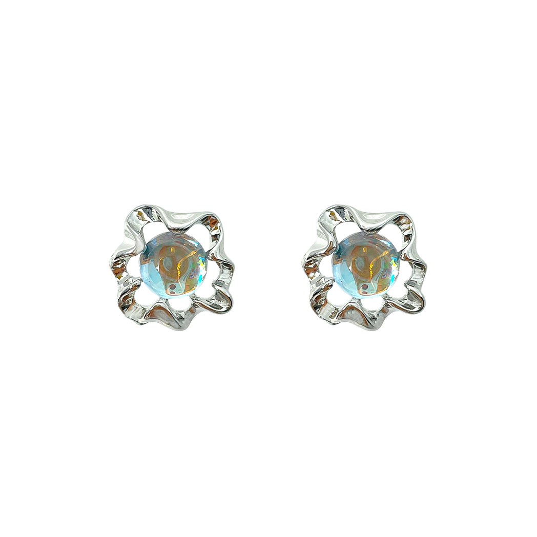Flow Line Aurora Bead Earrings