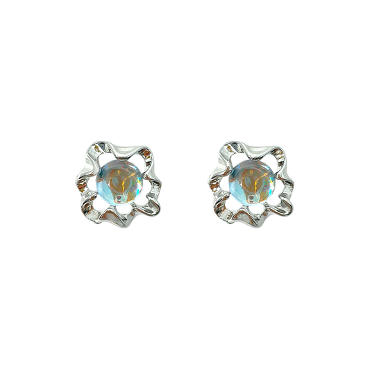 Flow Line Aurora Bead Earrings