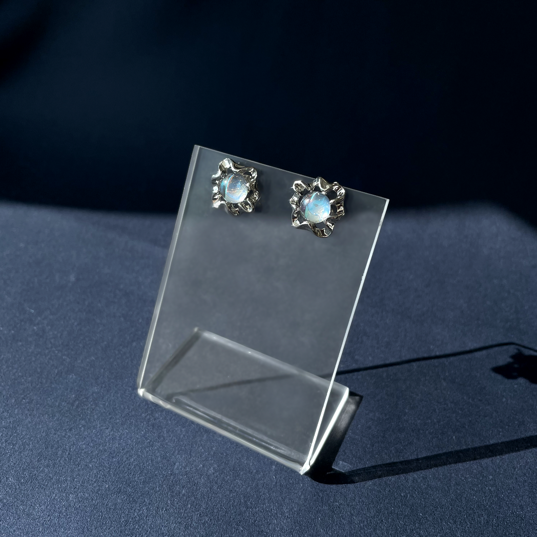 Flow Line Aurora Bead Earrings
