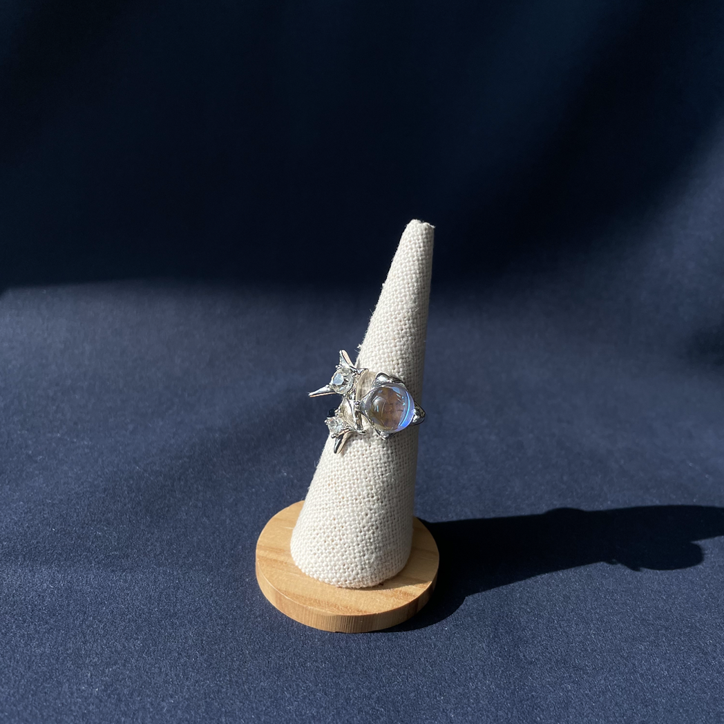 Duo Stella Sphere Ring