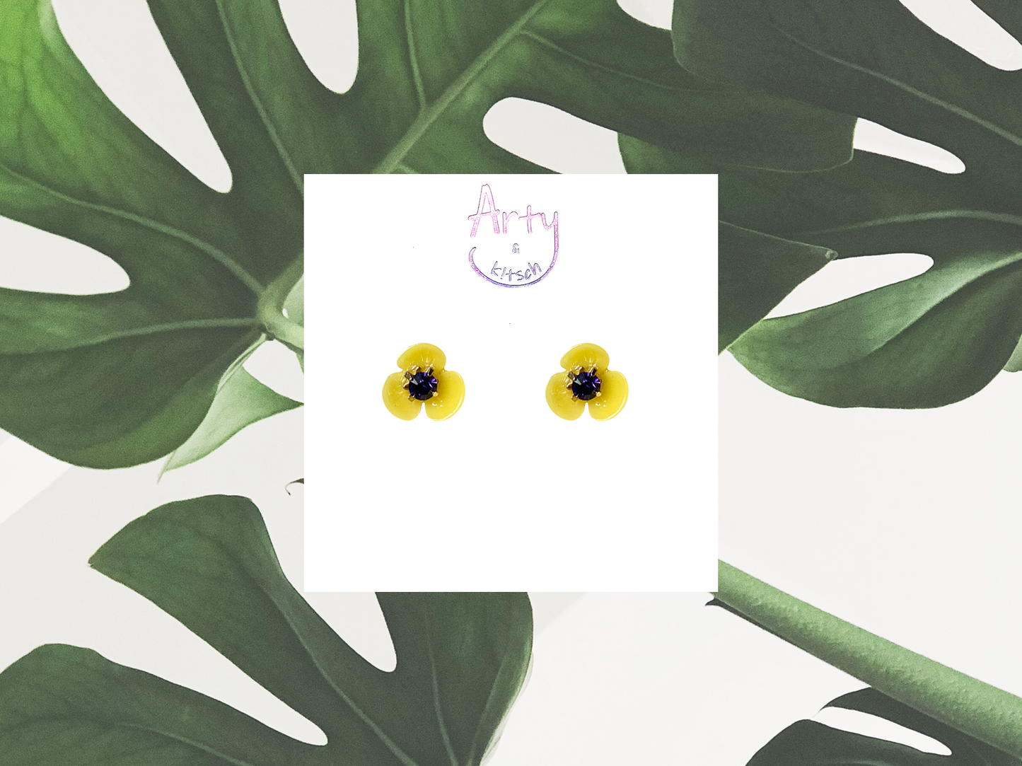 Three Petal Flower Studs