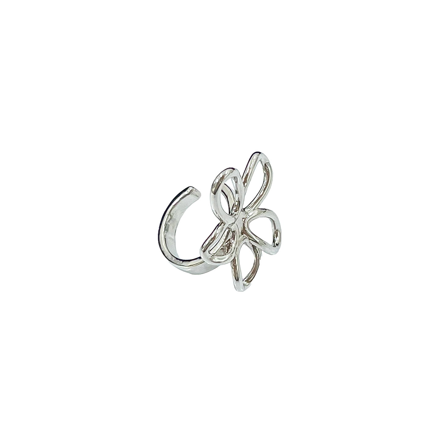 Flower Line Ear Cuff