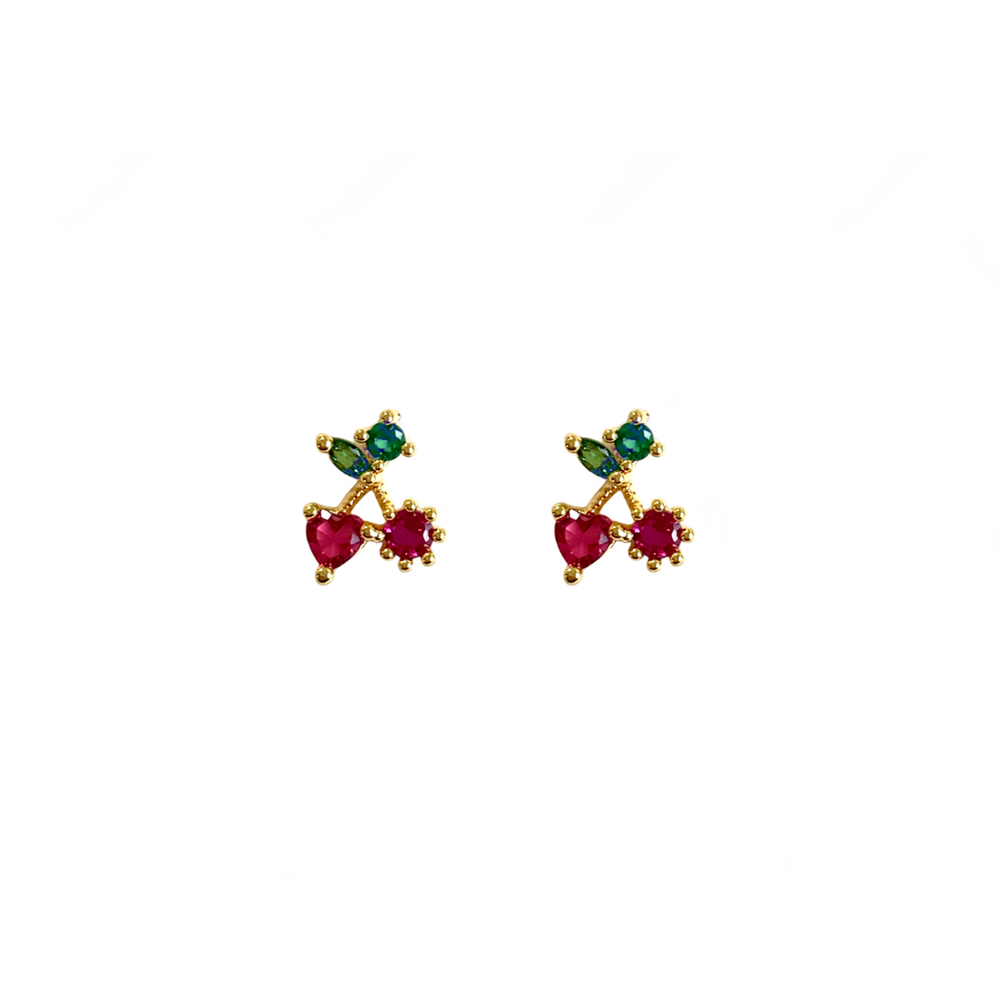 Petit Cherry Studs