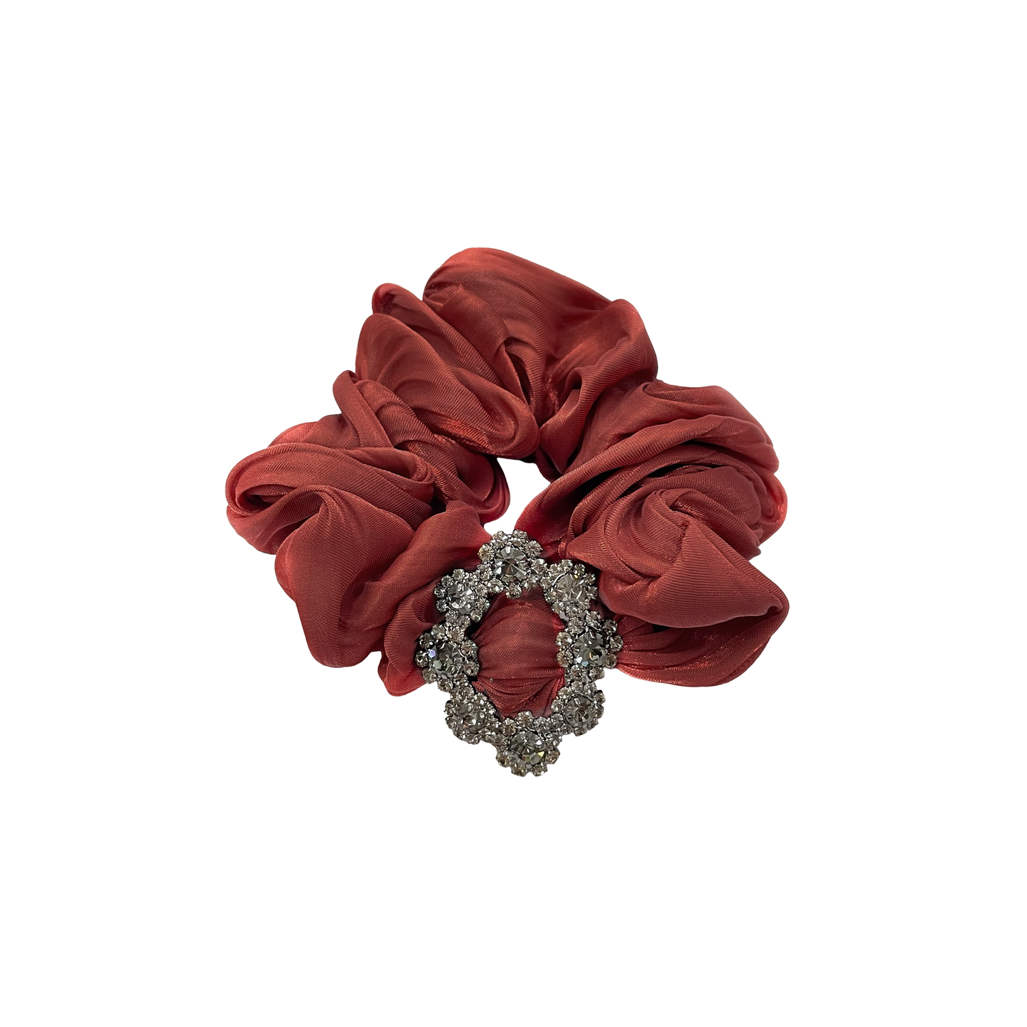 Oval CZ Pendant Scrunchie