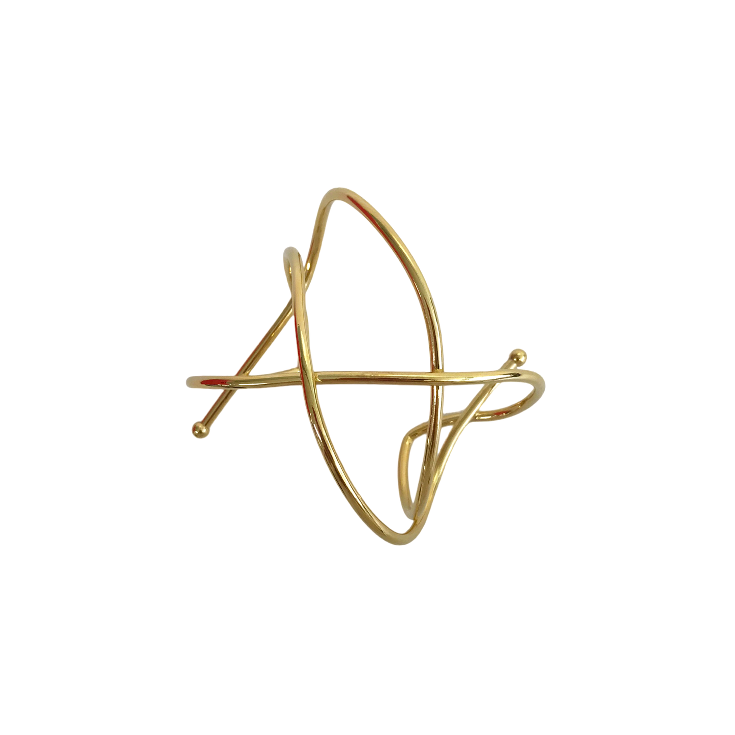 Cross Line Statement Bracelet
