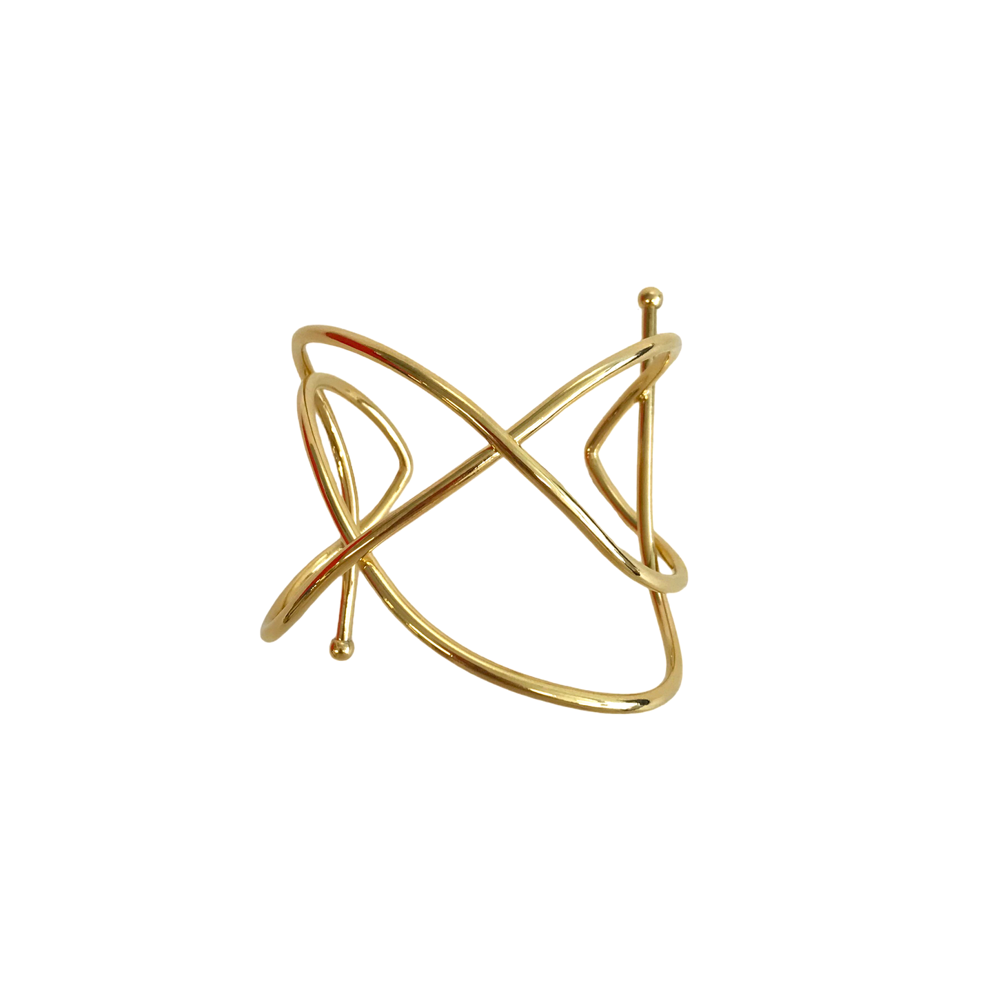 Cross Line Statement Bracelet