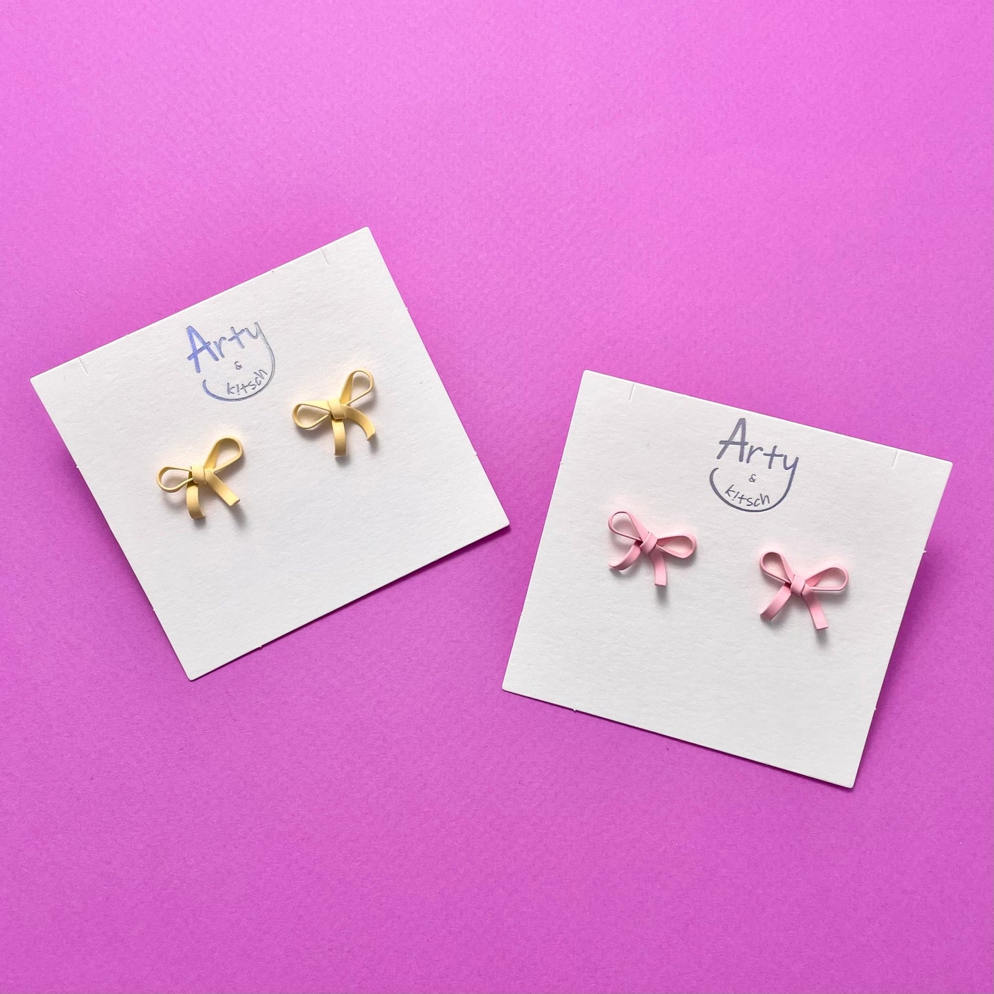 Bow Line Earrings