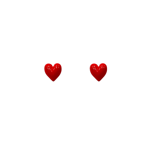 Little Glossy Heart Studs
