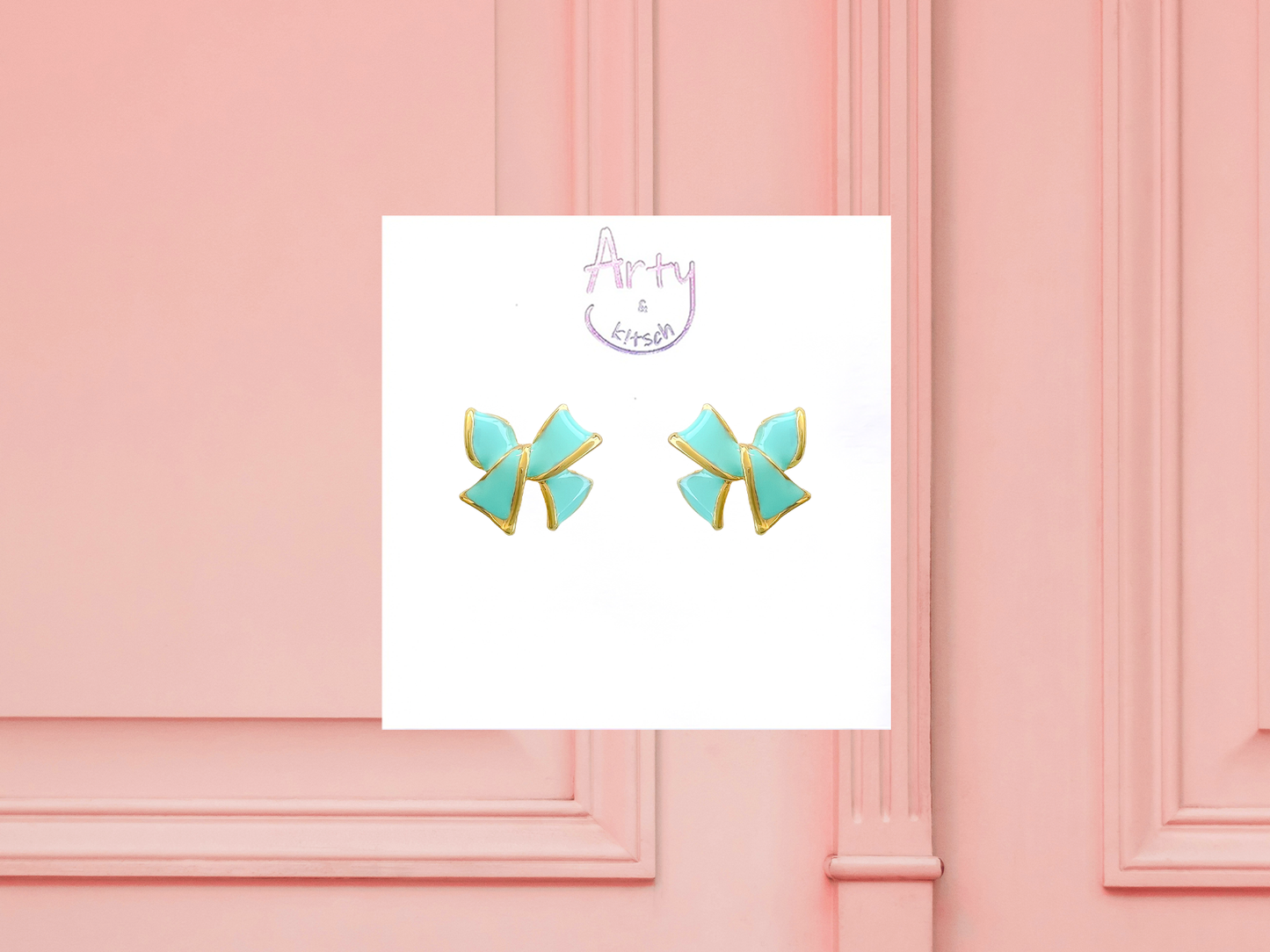Lovely Pastel Bow Studs