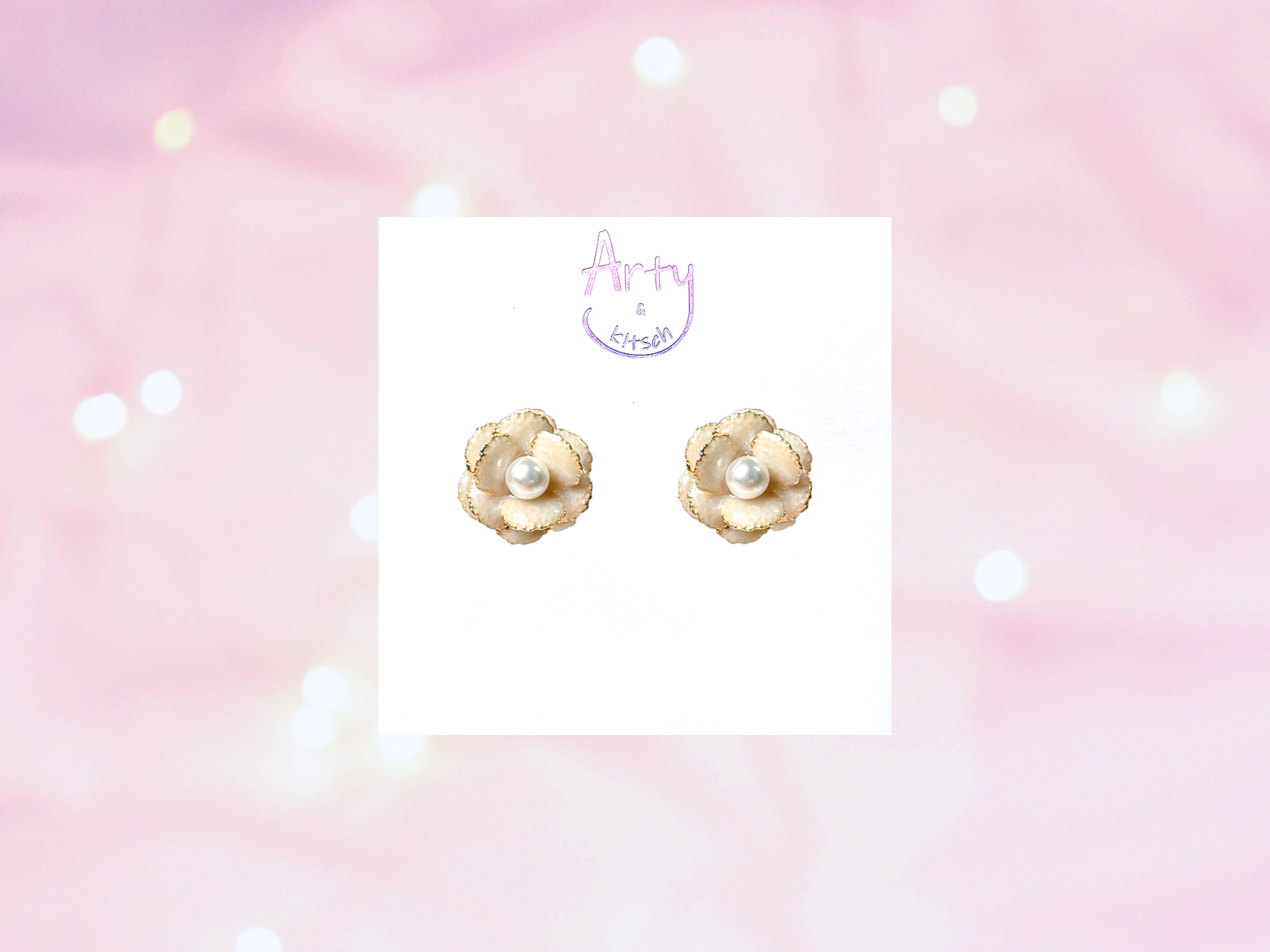 Camellia Flower Earrings