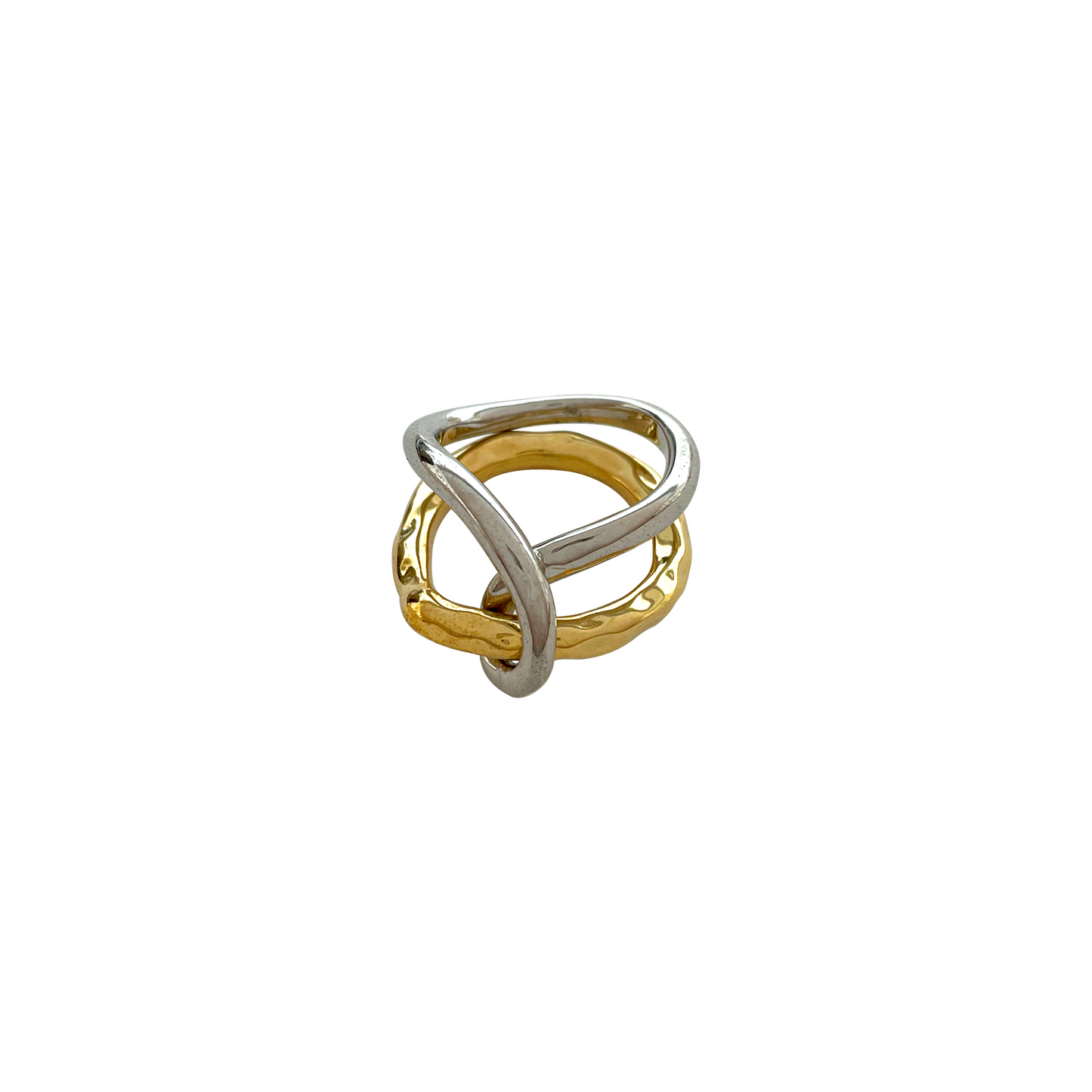 Two-Tone Infinity Ring