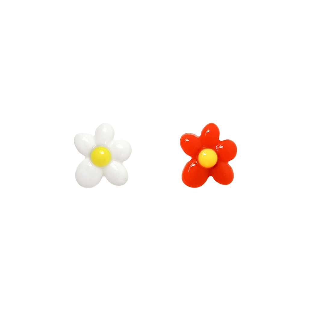 Sunny Jelly Flower Mismatched Studs