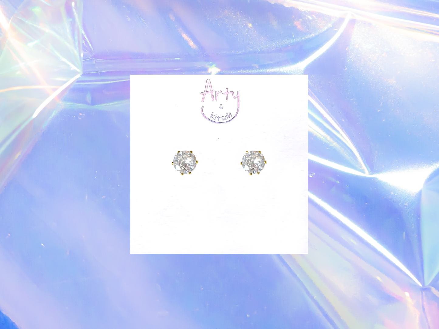 White CZ Studs