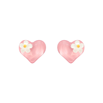 Blossom Heart Studs