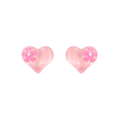 Blossom Heart Studs