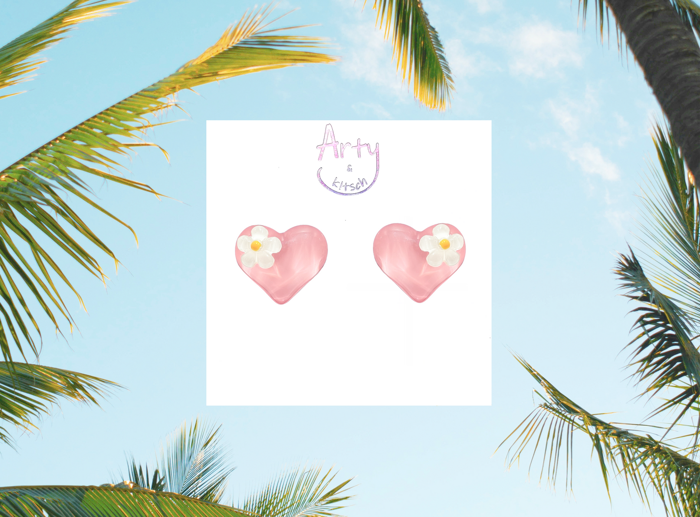 Blossom Heart Studs