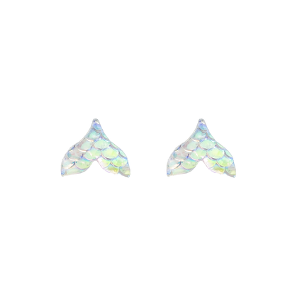 Gleaming Mermaid Tail Studs