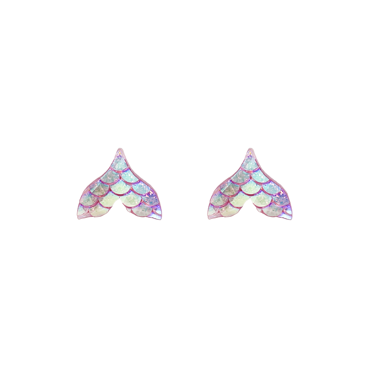 Gleaming Mermaid Tail Studs