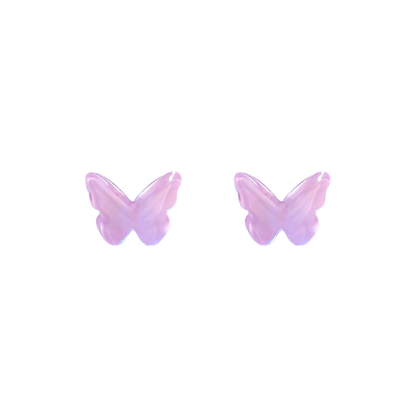 Glossy Butterfly Studs