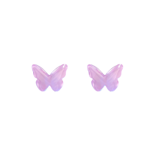 Glossy Butterfly Studs