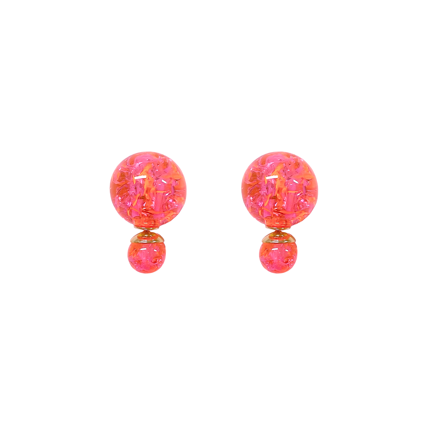 Gleaming Crystal Ball Ear Jackets