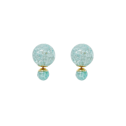 Gleaming Crystal Ball Ear Jackets