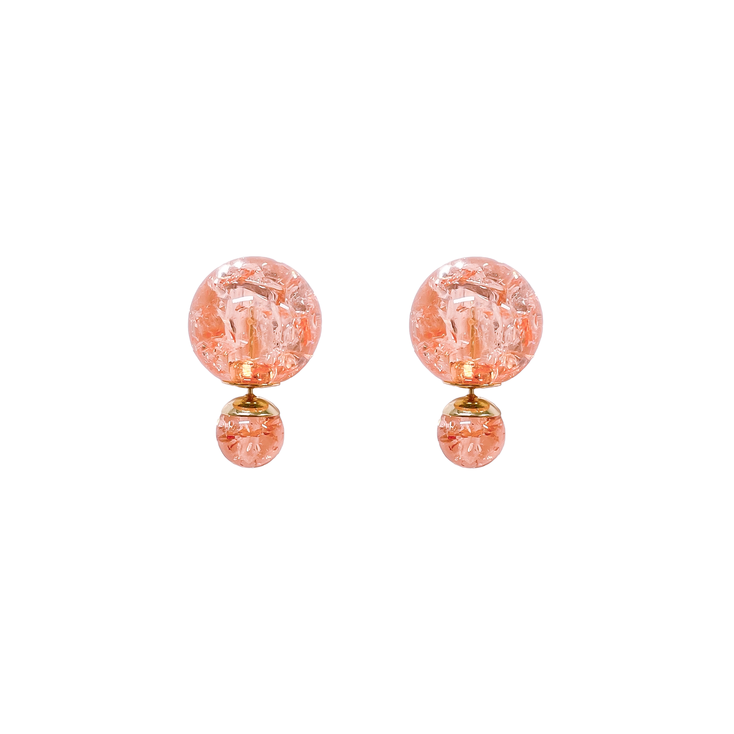 Gleaming Crystal Ball Ear Jackets