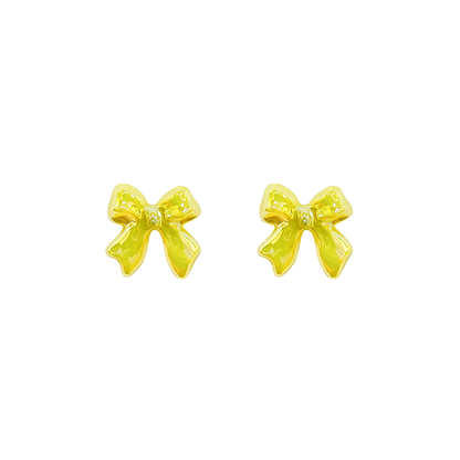 Glitter Pop Bow Studs