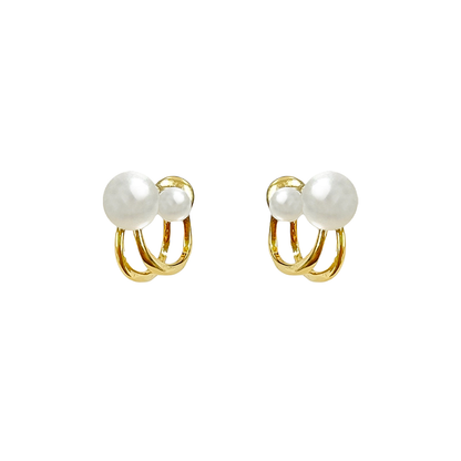 Duo Pearl Earrings