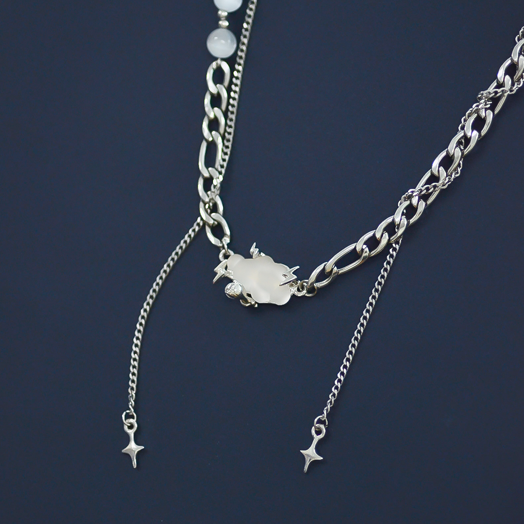 Thunder Cloud Pendant Necklace