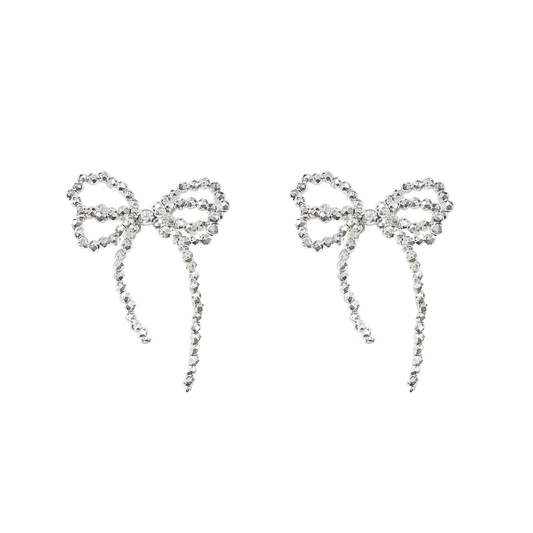 Twinkle Bead Bow Earrings