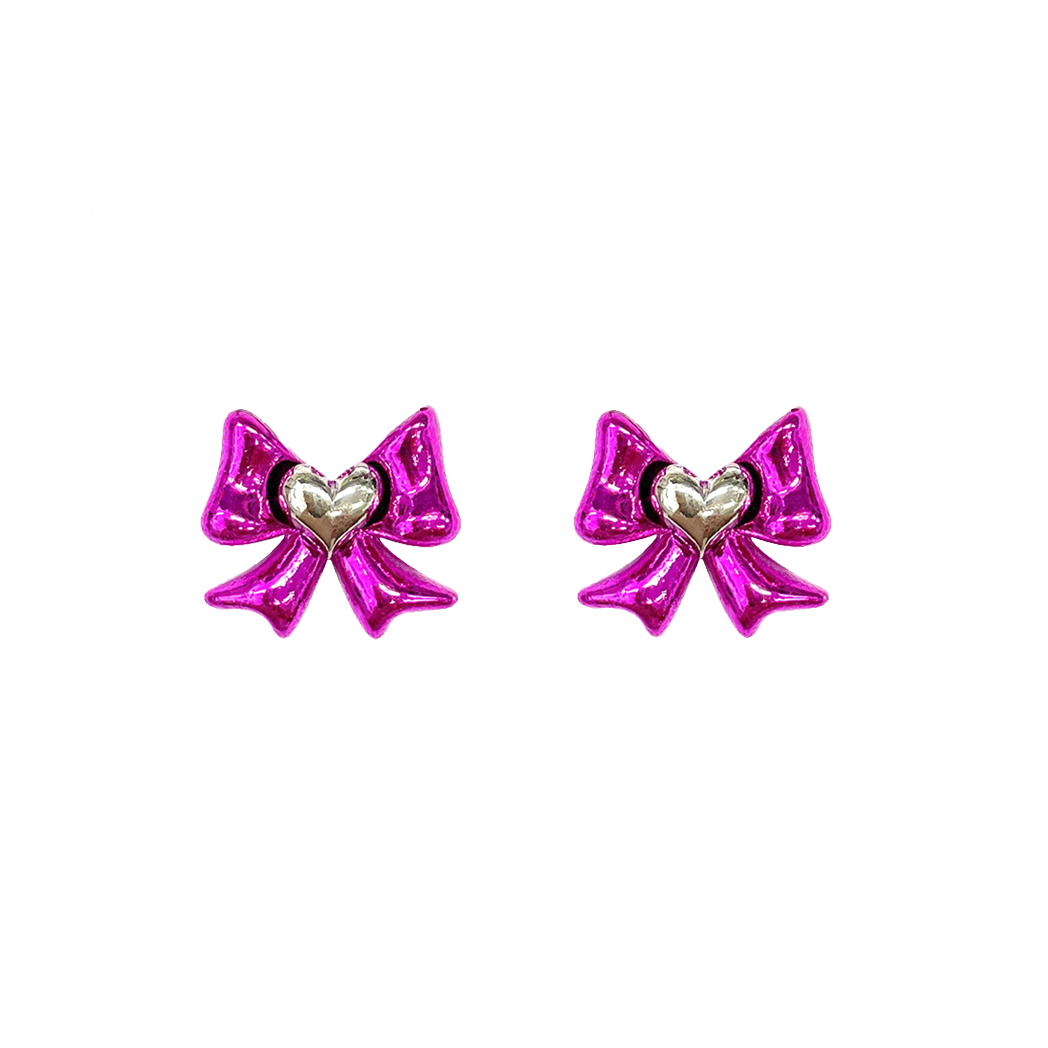 Neon Bow Earrings