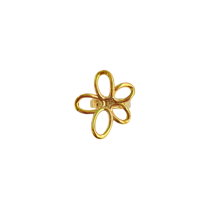 Flower Line Ear Cuff