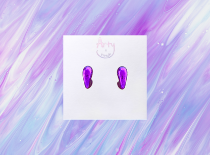 Neon Side Heart Earrings