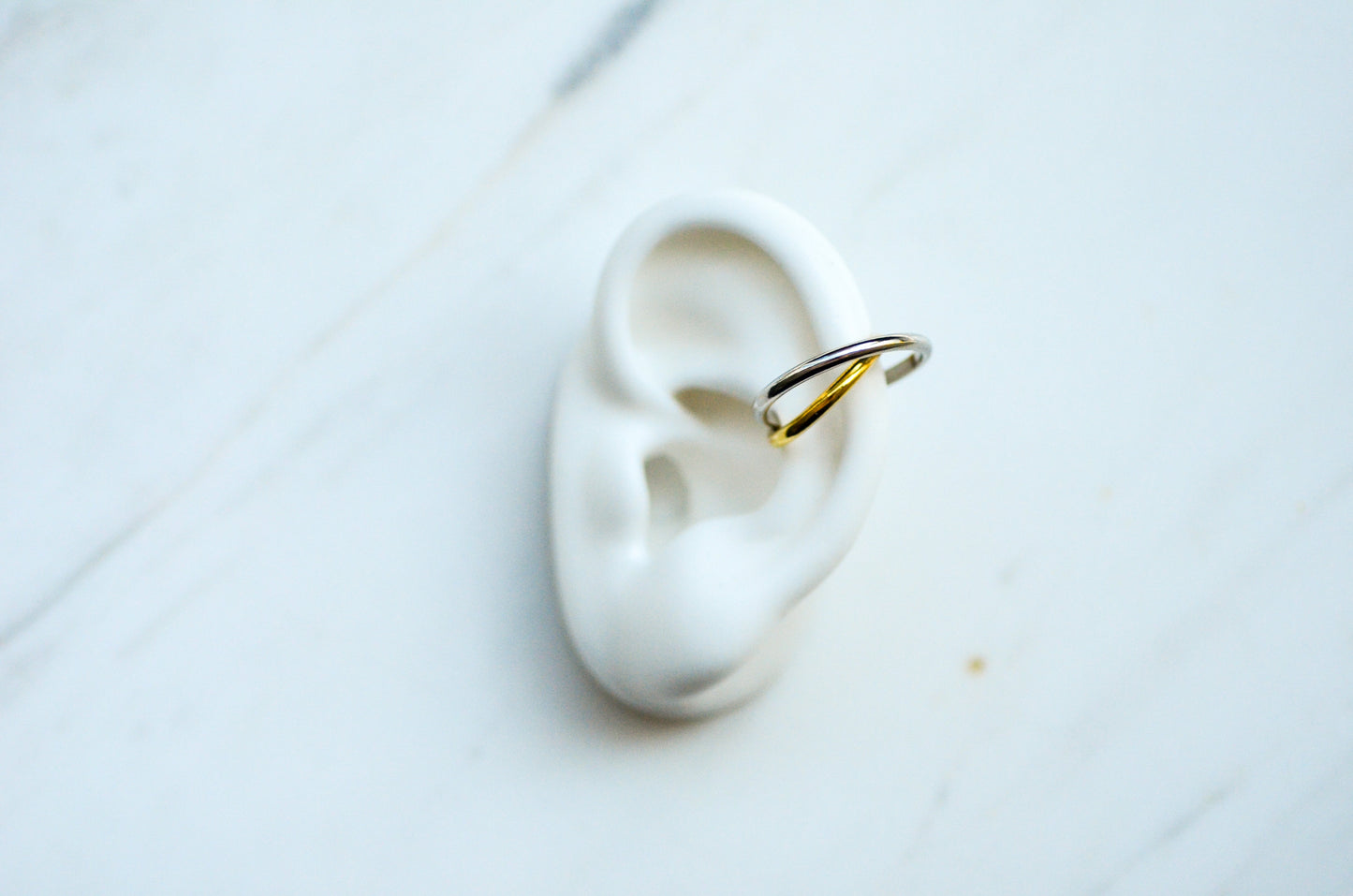 Double Circle Ear Cuff