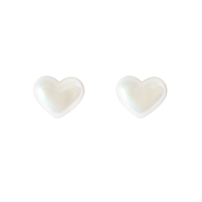 Aurora Bubble Heart Studs