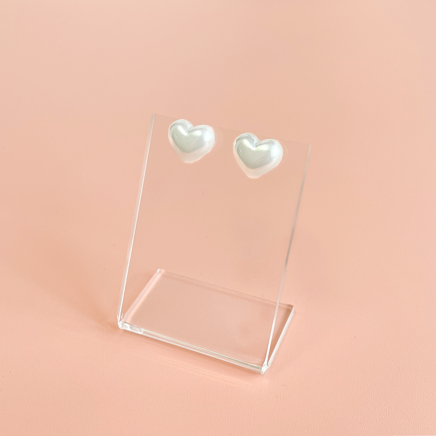 Aurora Bubble Heart Studs