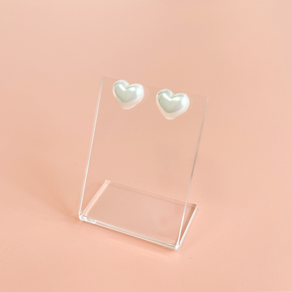 Aurora Bubble Heart Studs