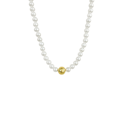 Tulip Blossom Pearl Chain Necklace