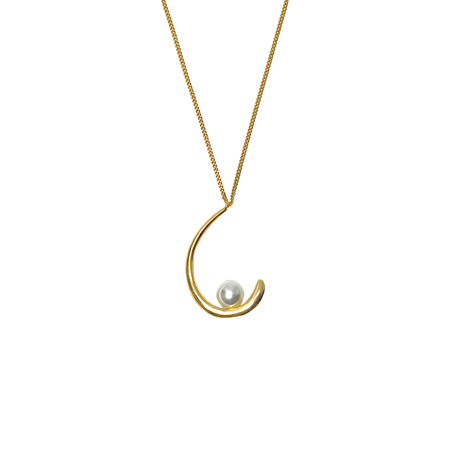 Hook Point Pearl Necklace