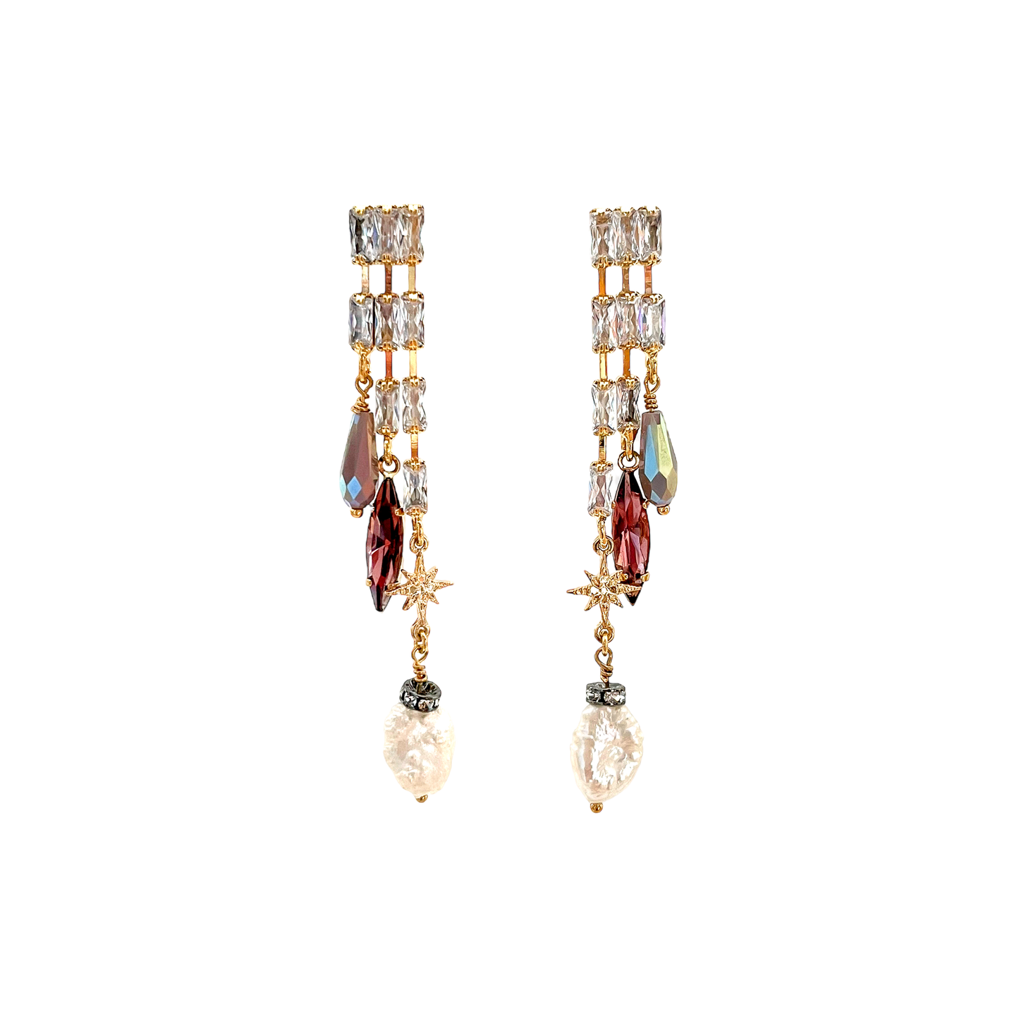 Crystal Cascade Earrings