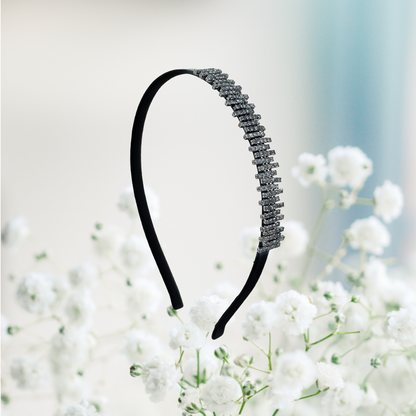 Black CZ Headband